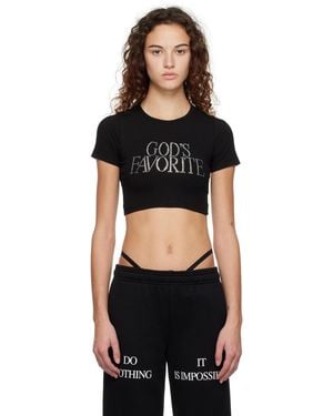 PRAYING Ssense Exclusive 'God's Favorite' T-Shirt - Black
