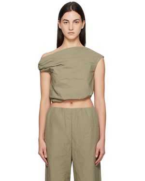 Paris Georgia Basics Khaki Alice Blouse - Natural