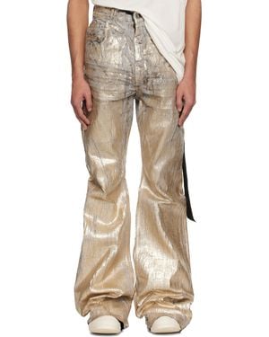Rick Owens Hollywood Bolan Bootcut Jeans - Natural