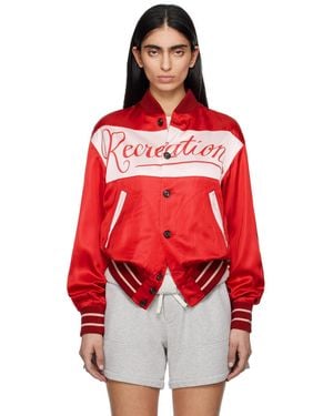 Bode Postcard Rally Jacket - Red