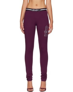 Off-White c/o Virgil Abloh Ly University Sport Leggings - Purple