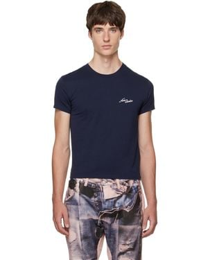 Acne Studios Jersey Logo T-Shirt - Blue