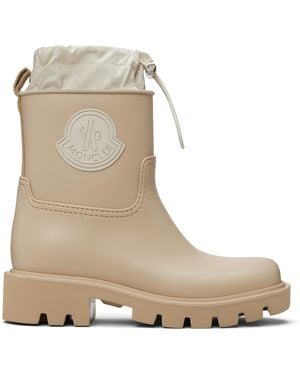 Moncler Kickstream Rain Boots - Natural