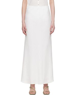 Bec & Bridge Jupe Longue Everly Blanche - Noir