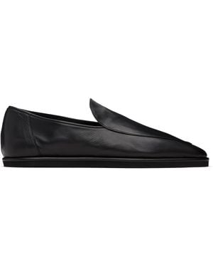 AURALEE Soft Leather Loafers - Black