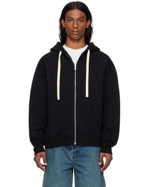 Jil Sander ブラック ジップフーディ