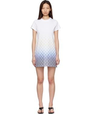 CASABLANCA Gradient Monogram T‑Shirt Minidress - Black