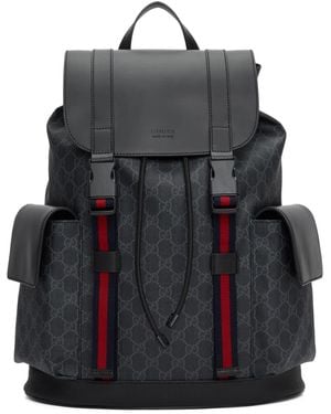 Gucci Black Soft gg Supreme Backpack