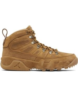 Nike Tan Air Jordan 9 Retro Boot Trainers - Black