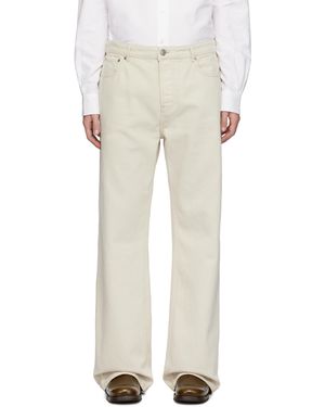 Ami Paris Off- Large Fit Jeans - White