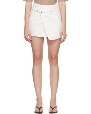 Ksubi Off- Rap Denim Skirt - White