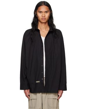 Spencer Badu ブラック レイヤード シャツ