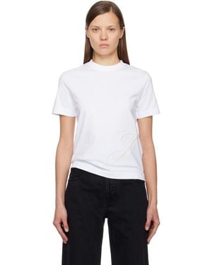 Jacquemus ホワイト 'The J' Tシャツ