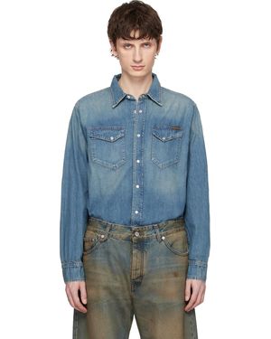 Nudie Jeans Gunnar Denim Shirt - Blue