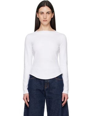 Alaïa Cotton T-Shirt - White