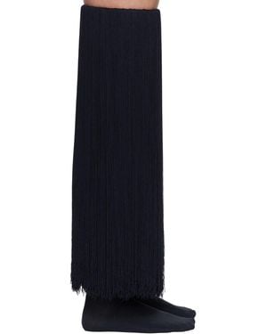 Alaïa High Fringed Socks - Black
