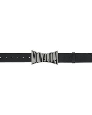 Mowalola Sweat Buckle Belt - Black