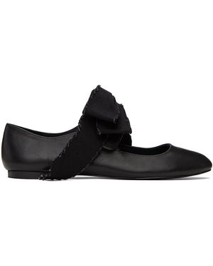 Yohji Yamamoto Ballerines noires à brides
