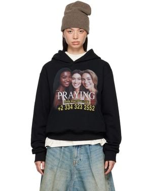 PRAYING Ai Girls Hoodie - Black