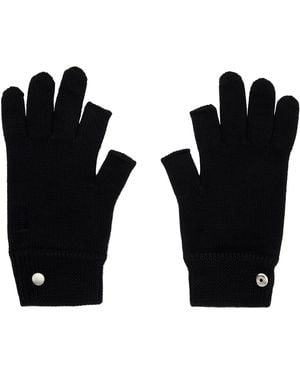 Rick Owens Concordians Touchscreen Gloves - Black