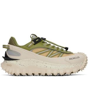 Moncler オフホワイト＆グリーン Trailgrip Gtx スニーカー - ブラック