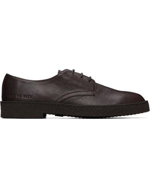 Common Projects Leather Rubber Sole Derbys - Brown