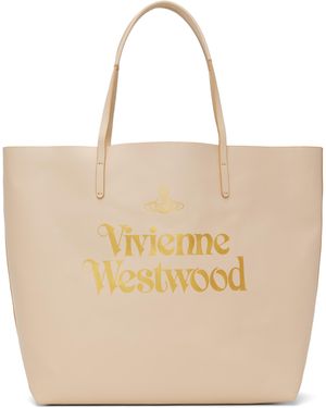Vivienne Westwood Studio Shopper Tote - Natural
