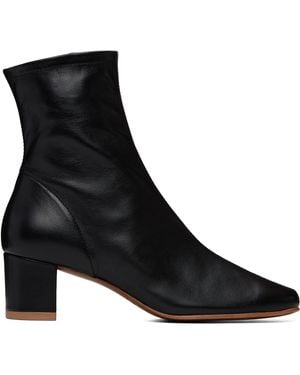 BY FAR Bottines Sofia Noires En Cuir