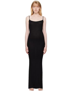 【関税込み】SKIMS ブラック Soft Lounge 長袖 マキシワンピース SOFT LOUNGE LONG SLEEVE DRESS | ONYX