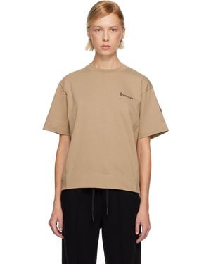 Moncler Embossed Logo Cotton T-Shirt - Black