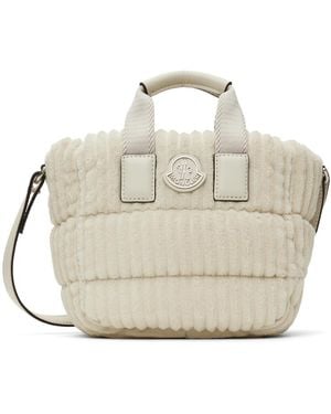 Moncler Mocler オフホワイト マイクロ Caradoc トートバッグ - メタリック