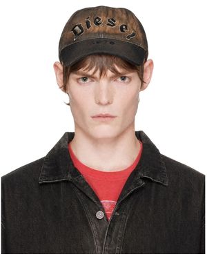 DIESEL Casquette Selgot Brune - Noir