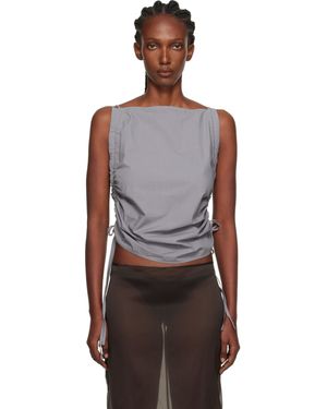 Baserange Pictorial Strap Top - Black