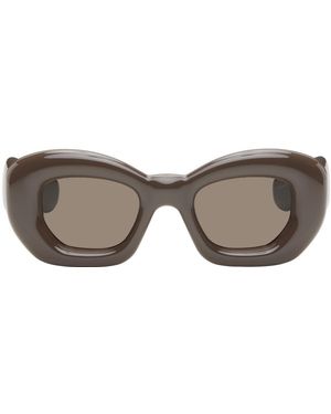 Loewe Brown Inflated Butterfly Sunglasses - Black
