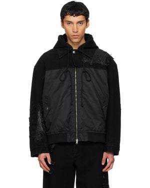 Song For The Mute Tkl Edition Faded Denim Jacket - Black