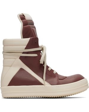Rick Owens Concordians Geobasket Trainers - Brown
