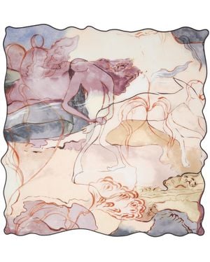 Lemaire Aquarel Irregulie Scarf - Pink