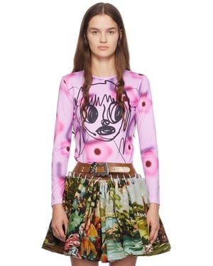 Chopova Lowena Cl Girl Long Sleeve T-Shirt - Red