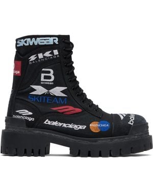 Balenciaga Combat Strike L20 'Skiwear' Boots - Black