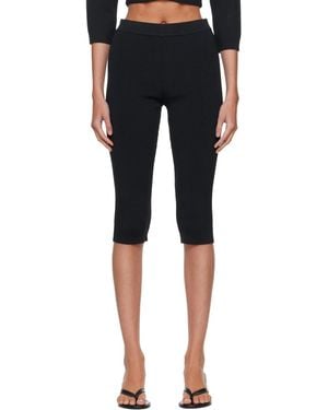 Skims Refined Knit Capri Leggings - Black