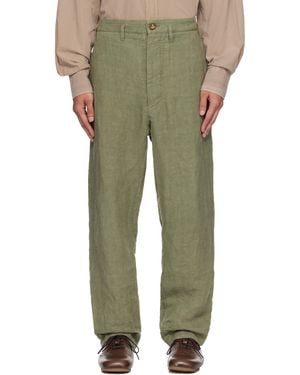 Vivienne Westwood Khaki Cropped Cruise Pants - Green