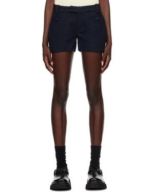 Ami Paris Mini Shorts - Blue