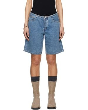 Still Here Cool Denim Shorts - Blue