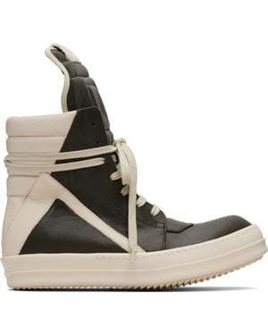 Rick Owens Khaki Concordians Geobasket Trainers - Brown