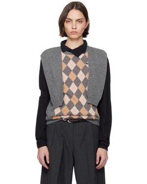HODAKOVA Knitted Sleeve Vest - Black