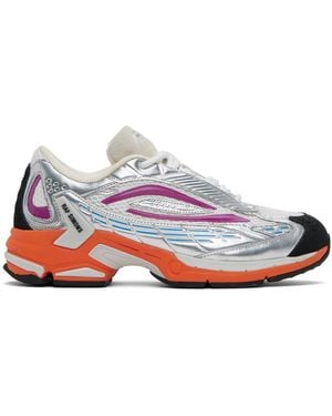 Raf Simons Silver & Orange Ultrasceptre Trainers - Black