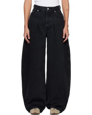 Jacquemus 'The Ovalo De-Nîmes Denim' Jeans - Black