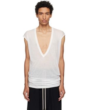 Rick Owens Off- Tower Dylan T-Shirt - White