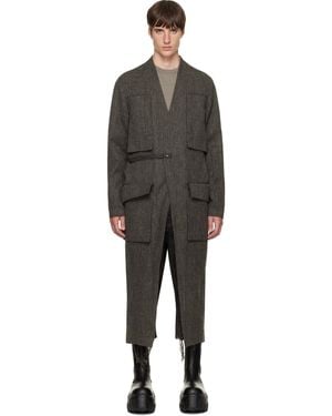 Rick Owens Tower Lab Coat - Black