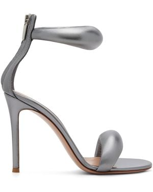 Gianvito Rossi Gunmetal Bijoux Heeled Sandals - Metallic